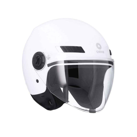 SHIRO SH-62 KIOTO Moto Jet Caschi Bianco