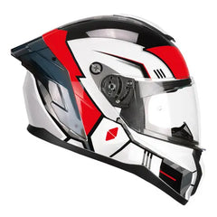 CGM 330S RIOT SPACE CASCHI INTEGRALE  BIANCO NERO ROSSO 