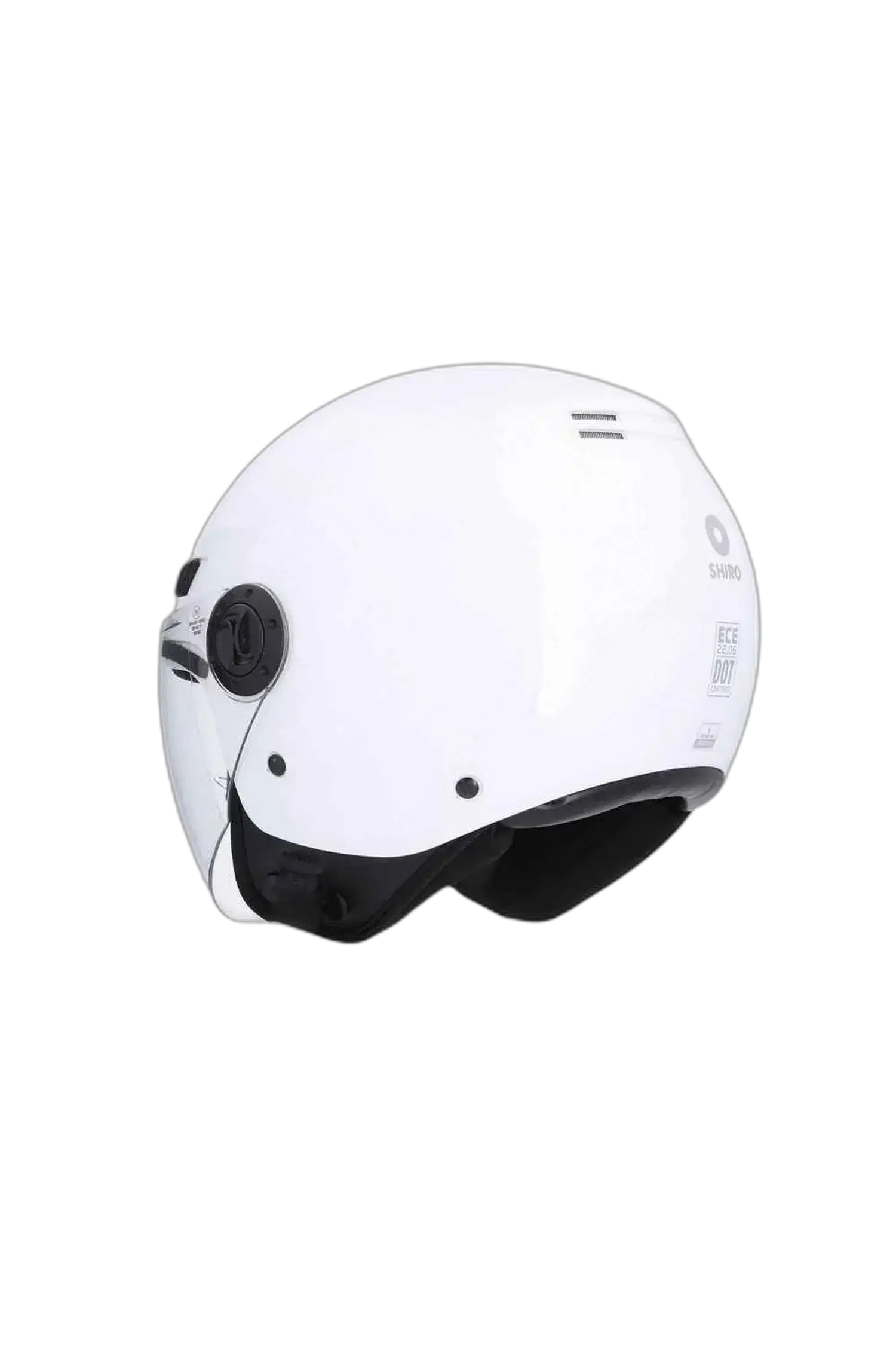 SHIRO SH-62 KIOTO Moto Jet Caschi Bianco 