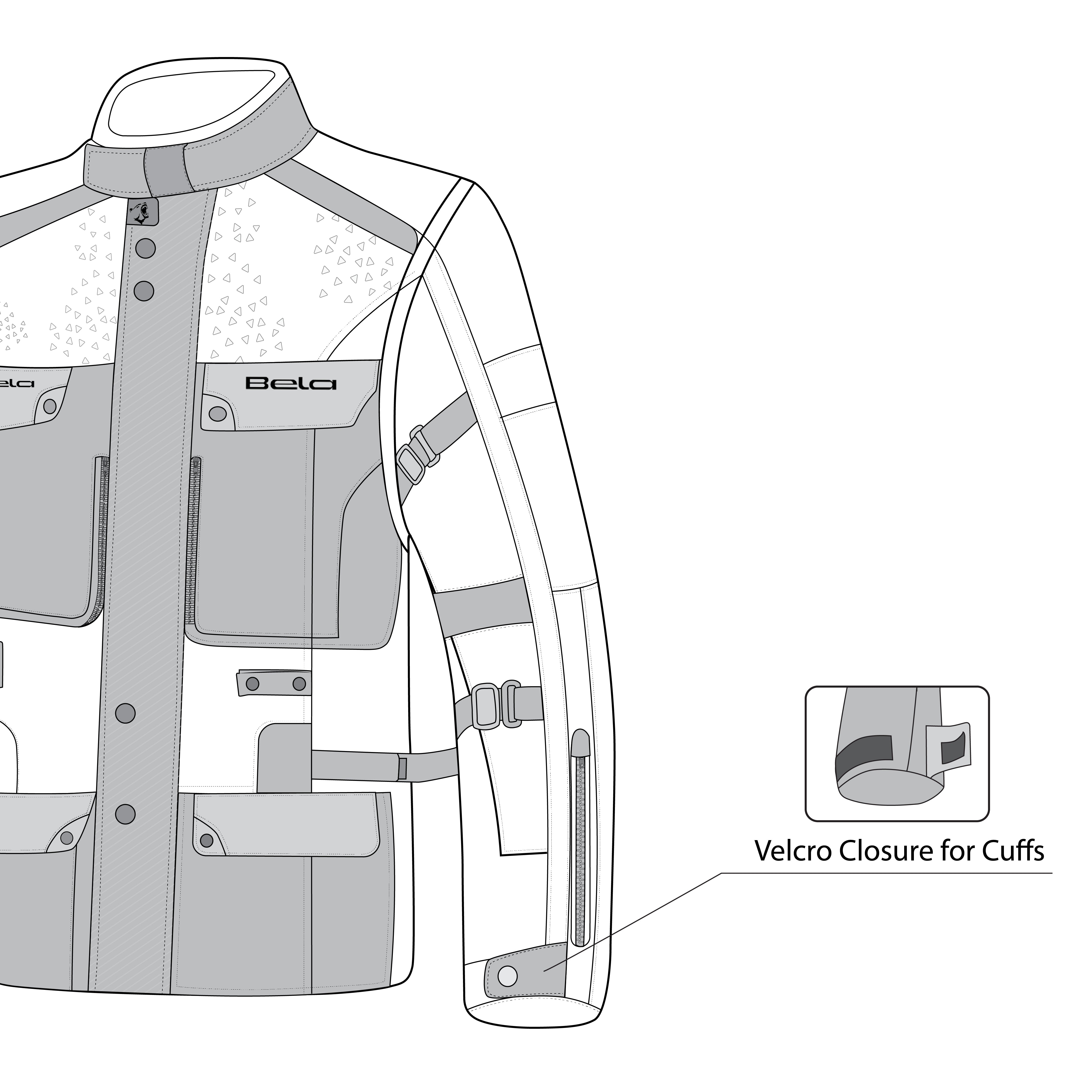 BELA CROSSROAD EXTREME WP 3 IN 1 CHAQUETA DE HOMBRE NEGRO 