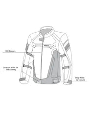 BELA - Chaqueta Textil Highland Lady Negro/Turquesa - SECURTEX MOTOR S.L (t/a MaximoMoto)