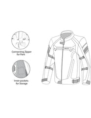 BELA - Chaqueta Textil Highland Lady Negro/Turquesa - SECURTEX MOTOR S.L (t/a MaximoMoto)