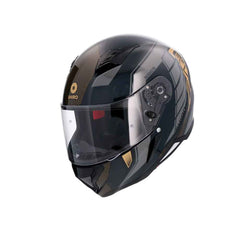 SHIRO SH-890 HUNTER EDGE MOTO INTEGRALI CASCHI NERO GRIOGIO ORO