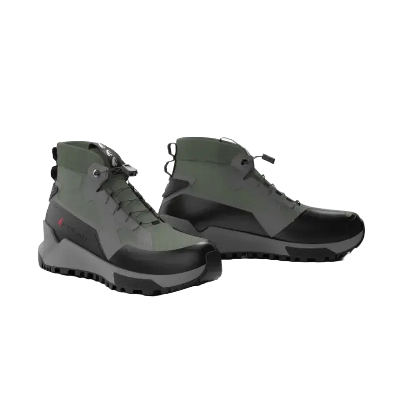 FORMA Kumo Stivali da moto urbani Oliva Nero Grigio 