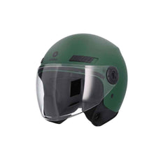 SHIRO SH-62 KYOTO Moto Jet Caschi Opaco Verde 