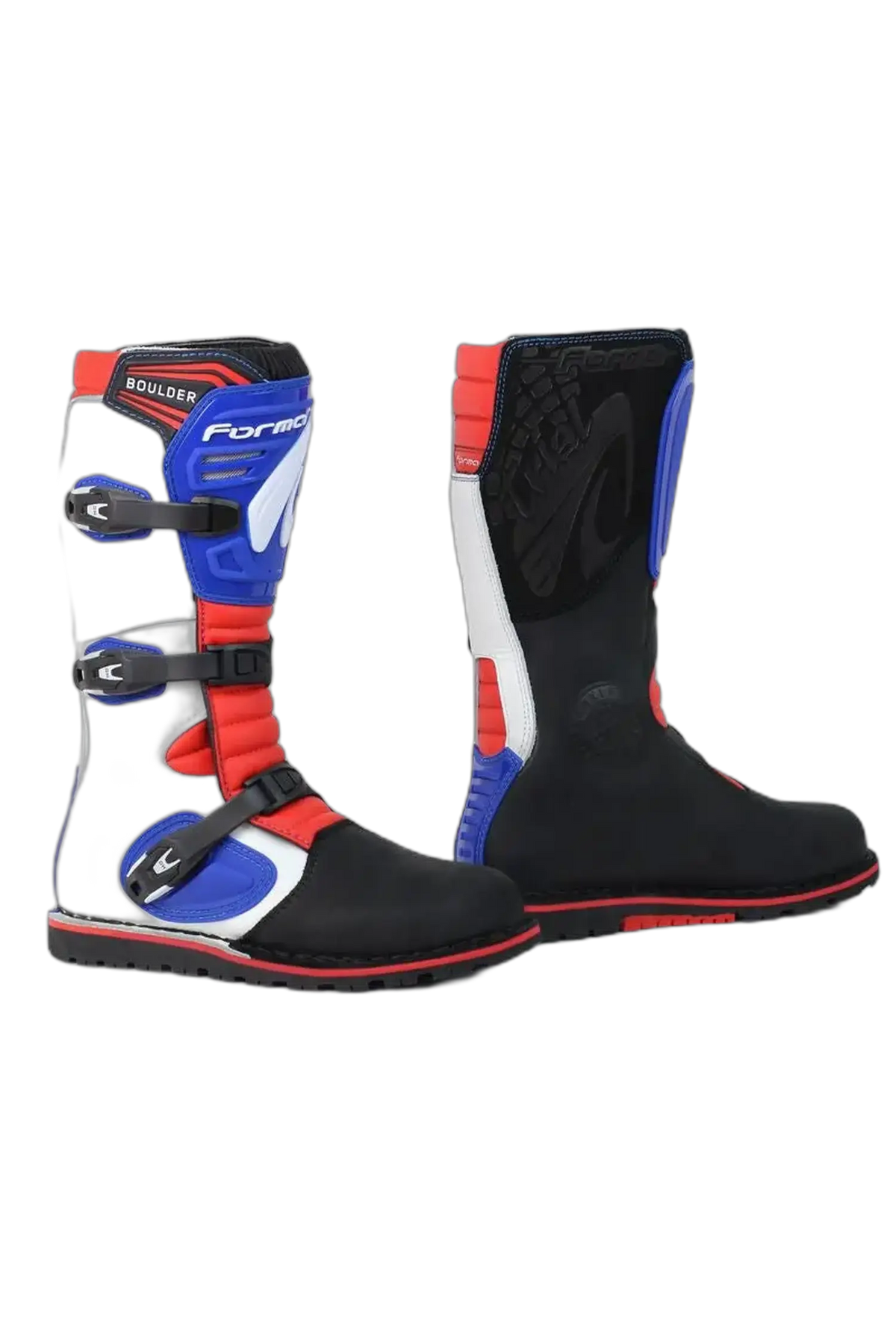 FORMA Boulder Stivali da motocross Bianco Rosso Blu 