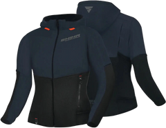 SHIMA Daybreaker donna Felpa cappuccio zip Nero Grigio 