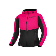 SHIMA Daybreaker Signore Felpa cappuccio zip Nero Rosa