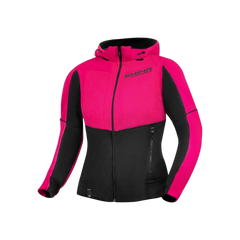 SHIMA Daybreaker Signore Felpa cappuccio zip Nero Rosa 