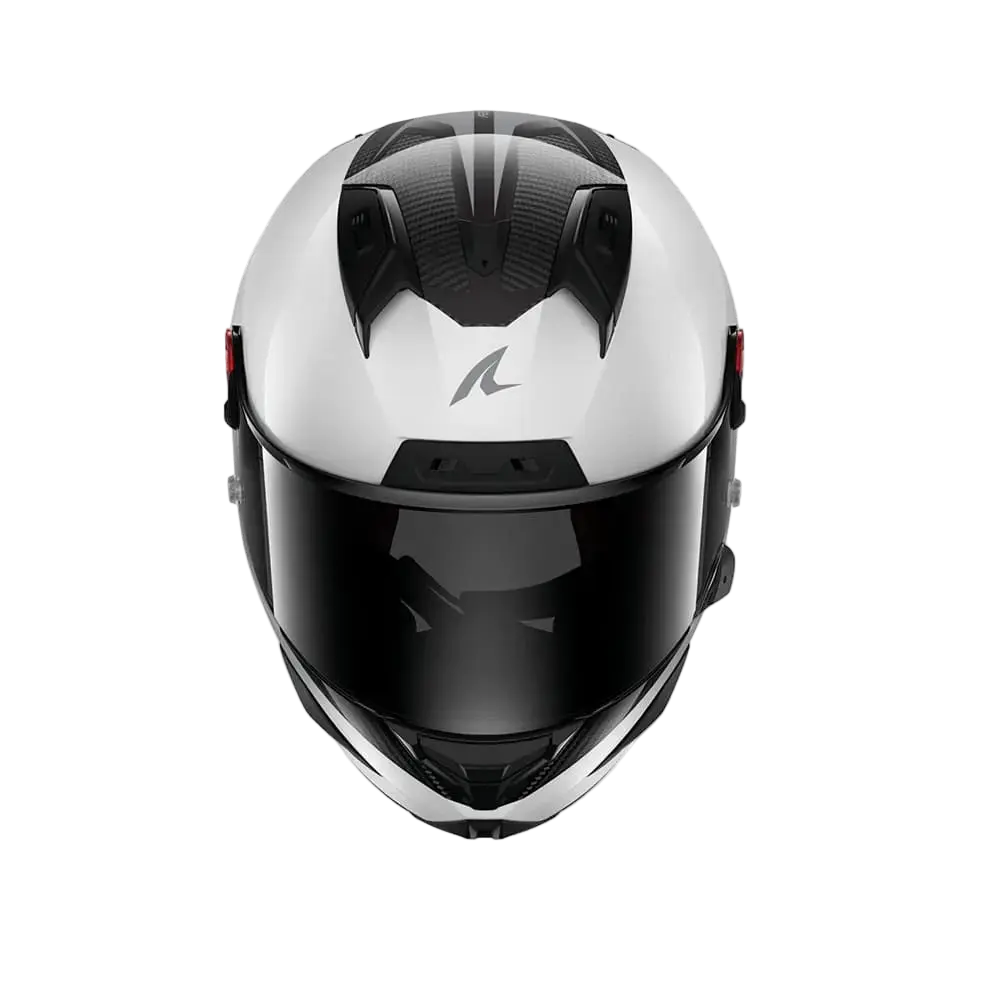 SHARK AERON-GP BLANK SP Carbon Caschi Integrali Bianco Anthracite 