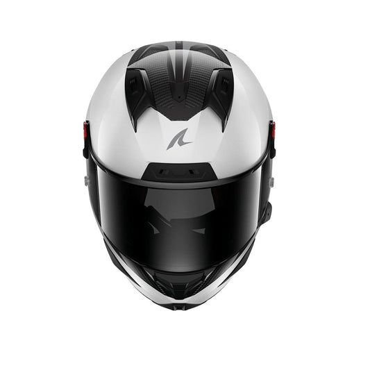 SHARK AERON-GP BLANK SP Carbon Caschi Integrali Bianco Anthracite