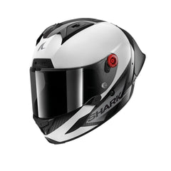 SHARK AERON-GP BLANK SP Carbon Caschi Integrali Bianco Anthracite