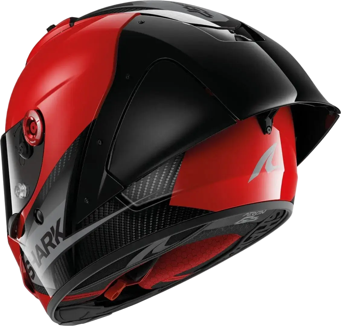 SHARK AERON-GP BLANK SP Carbonio  Integrali Caschi Antracite Rosso 