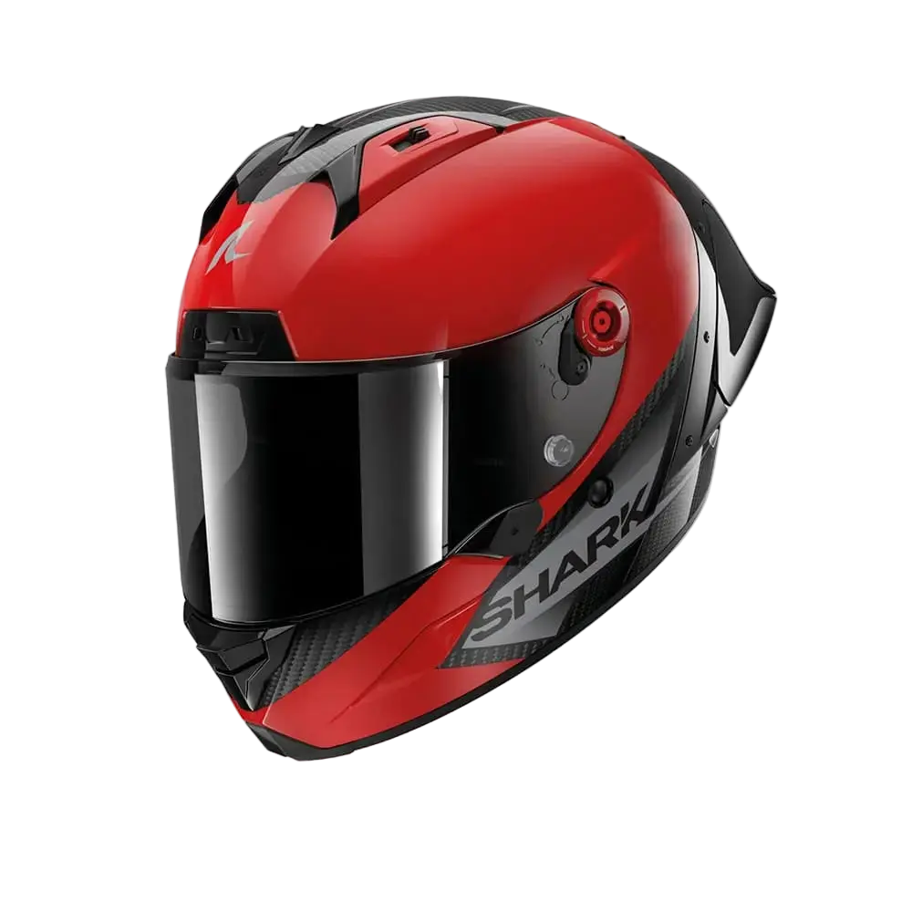 SHARK AERON-GP BLANK SP Carbonio  Integrali Caschi Antracite Rosso 
