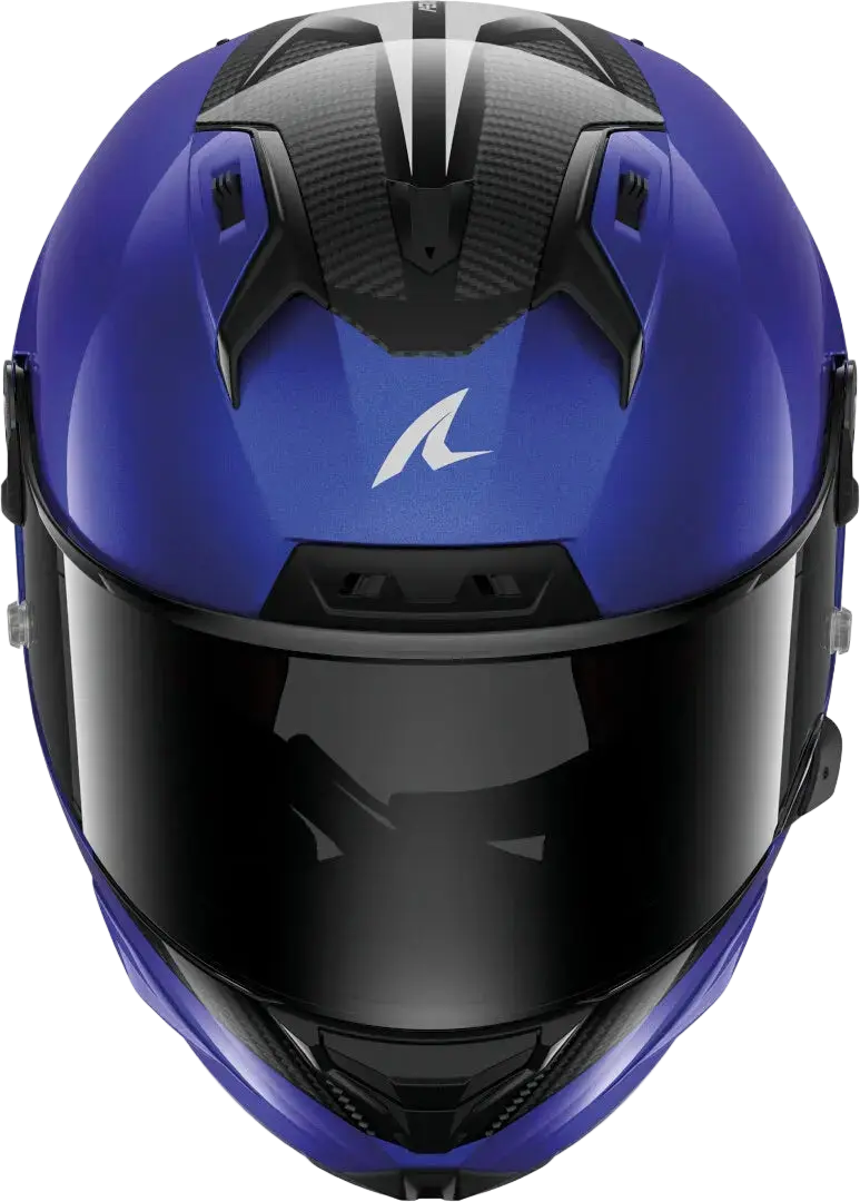 SHARK AERON GP Moto Integrali Caschi Antracite Blu 