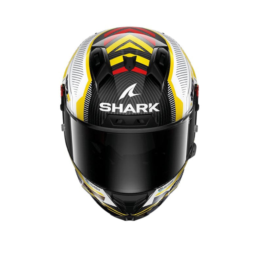 SHARK AERON-GP REPLICA RAUL FERNANDEZ SIGNATURE CARBONIO BIANCO GIALLO 