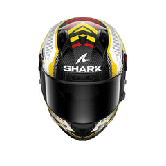 SHARK AERON-GP REPLICA RAUL FERNANDEZ SIGNATURE CARBONIO BIANCO GIALLO 