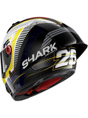 SHARK AERON-GP REPLICA RAUL FERNANDEZ SIGNATURE CARBONIO BIANCO GIALLO 