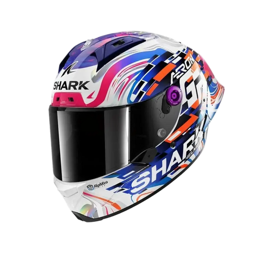 SHARK AERON-GP REPLICA ZARCO GP FRANCE Carbonio Caschi Viola Blu – Yamoto.it