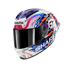 SHARK AERON-GP REPLICA ZARCO GP FRANCE Carbonio Caschi Viola Blu 