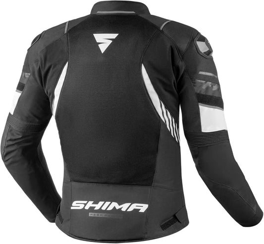 SHIMA - MESH PRO 2.0 MEN JKT BLK/WHITE - SECURTEX MOTOR S.L (t/a MaximoMoto)