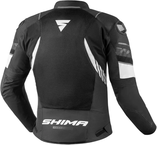 SHIMA Mesh Pro 2.0 Giacca Da Moto Da Uomo Nero Bianco 