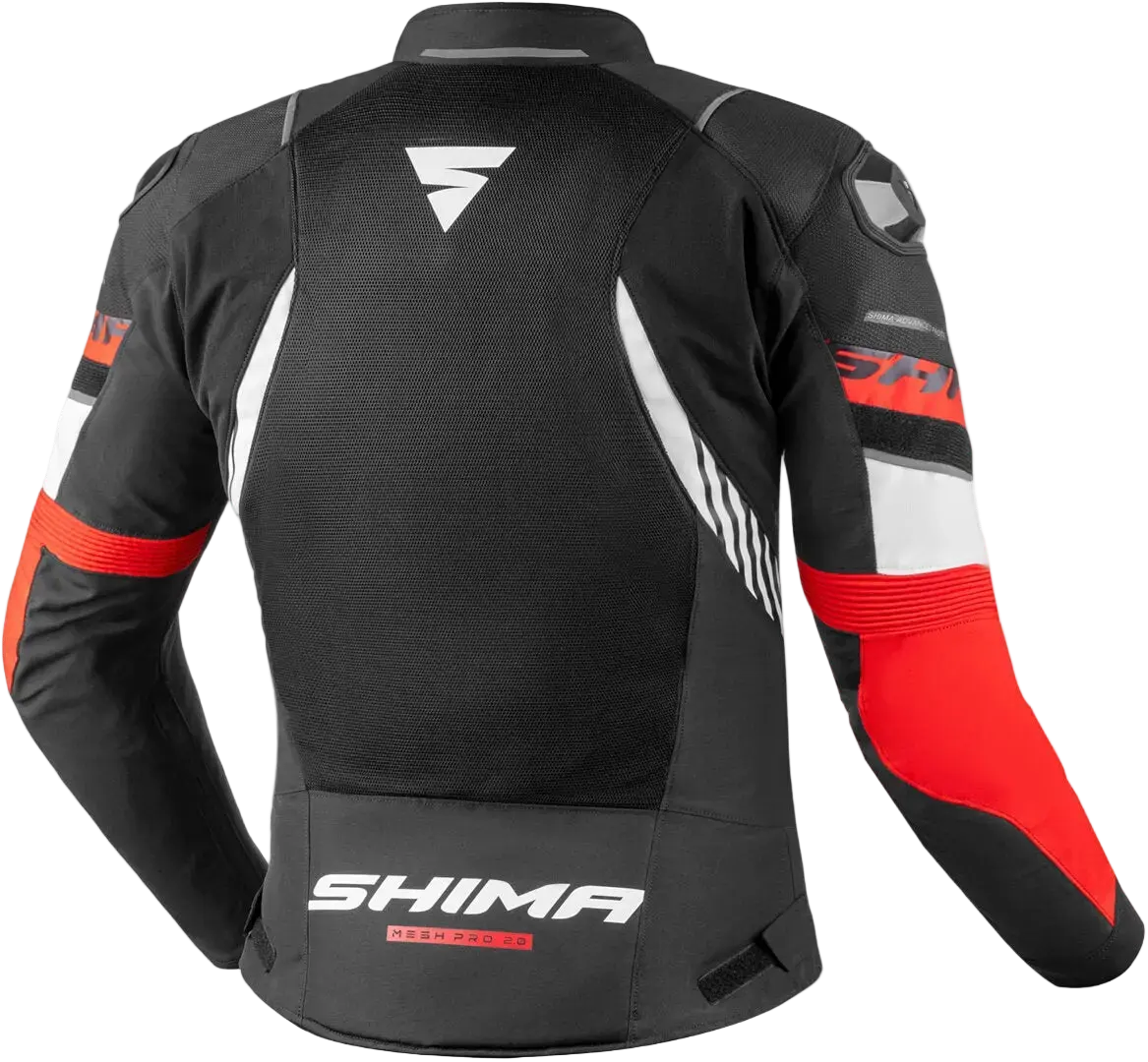 SHIMA Mesh Pro 2.0 Giacca Da Moto Da Uomo Nero Rosso 