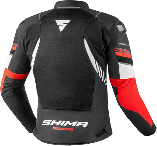 SHIMA Mesh Pro 2.0 Giacca Da Moto Da Uomo Nero Rosso 
