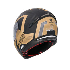 SHIRO Hunter Sh-890 Mando Moto Integrali Caschi Nero Oro 
