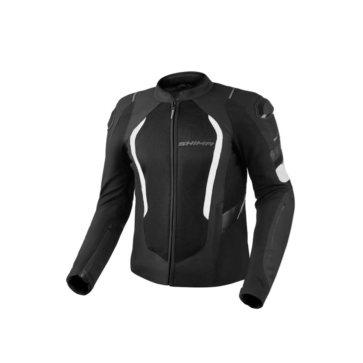 SHIMA Mesh Pro 2.0 Giacca Da Moto Da Uomo Nero Bianco 
