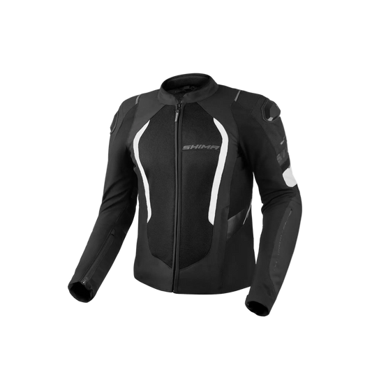 SHIMA Mesh Pro 2.0 Giacca Da Moto Da Uomo Nero Bianco 