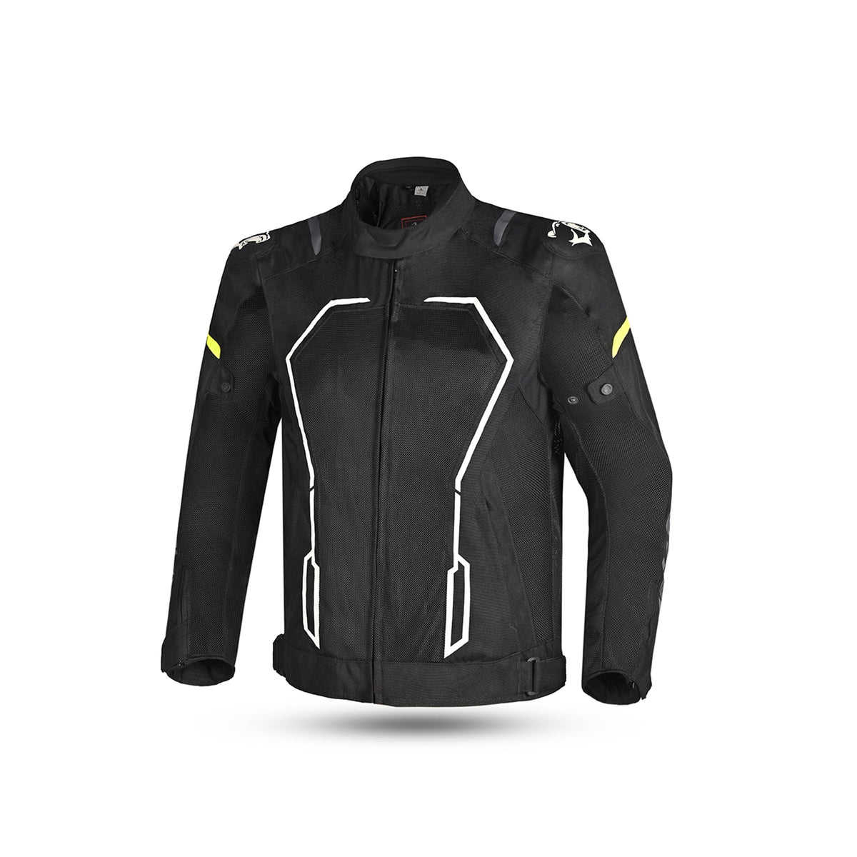 BELA - Chaqueta Textil Artrex Negro/Amarillo Fluor