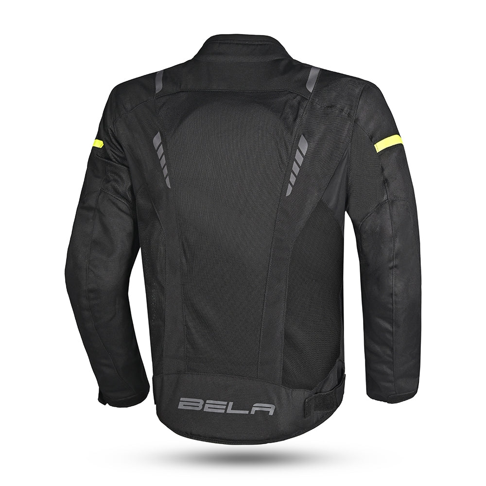 BELA - Chaqueta Textil Artrex Negro/Amarillo Fluor