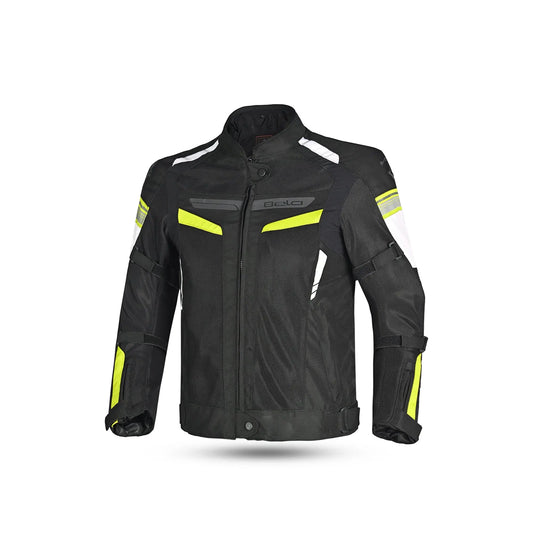 BELA -  Giacca moto SPRINTER 2 strati Nero/Giallo Flu 