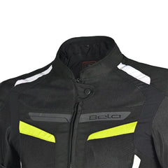 BELA -  Giacca moto SPRINTER 2 strati Nero/Giallo Flu 