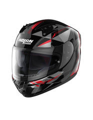 NOLAN N60-6 WIRING 074 Moto Integrali Caschi Nero Argento Rosso