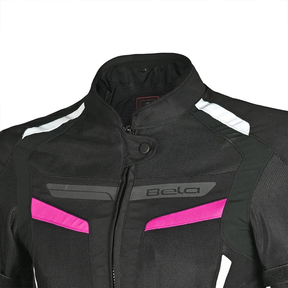 BELA - Chaqueta Textil Sprinter Lady Negro/Rosa