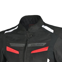 BELA - Chaqueta Textil Sprinter Lady Negro/Rojo