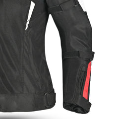 BELA - Chaqueta Textil Sprinter Lady Negro/Rojo