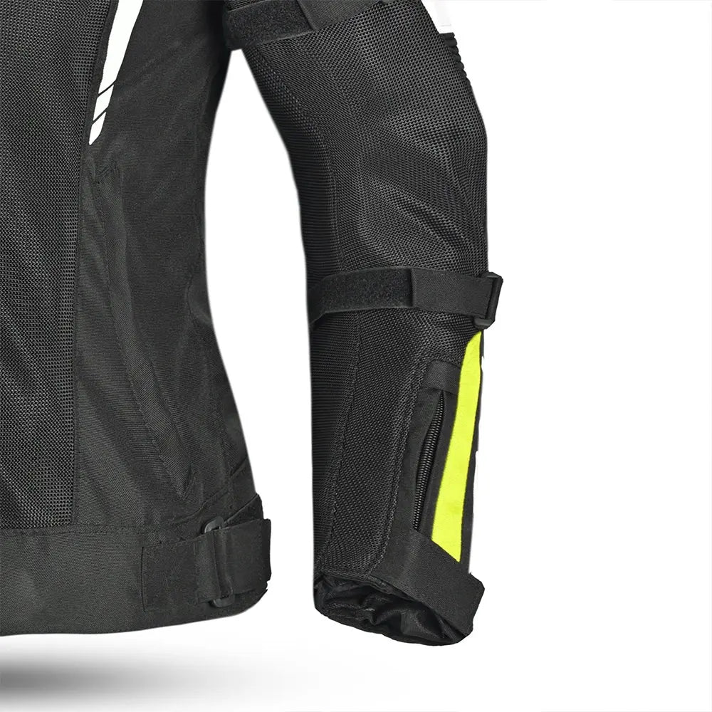 BELA Giacca moto SPRINTER 2 strati Uomo Nero Giallo Flu 