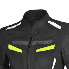 BELA Giacca moto SPRINTER 2 strati Uomo Nero Giallo Flu 