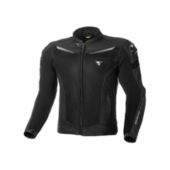 SHIMA Piston motociclista pelle Giacca Nera