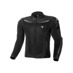 SHIMA Piston motociclista pelle Giacca Nera 