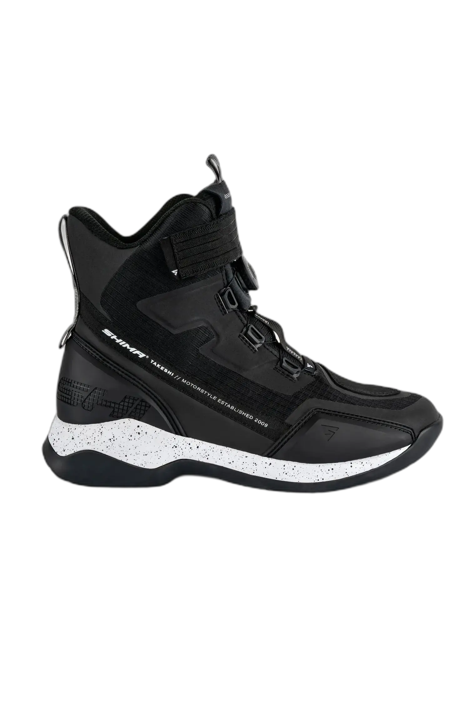 SHIMA TAKESHI STIVALI DA MOTO DA UOMO NERI 