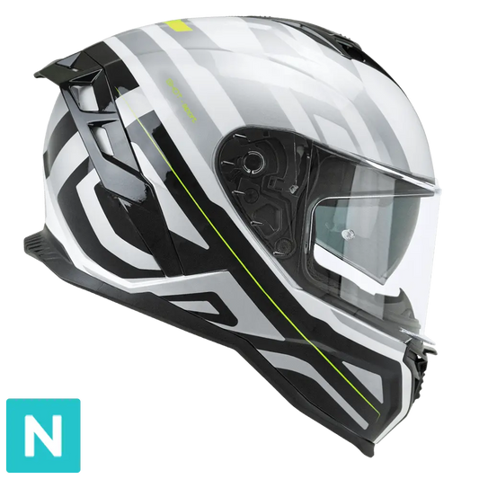 CGM SHOT VILLAIN 363G CASCHI INTEGRALE DA MOTO BIANCO NERO GIALLO FLUORO – Yamoto.it