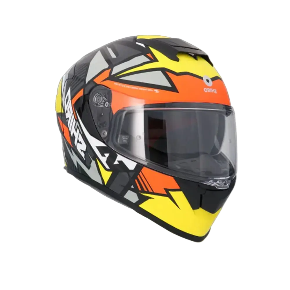 SHIRO RAPTOR PEGASUS Moto Integrali Caschi Giallo Arancia Grigio Opaco 