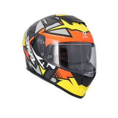 SHIRO RAPTOR PEGASUS CASCHI INTEGRALI MOTO GIALLO ARANCIA GRIOGIO OPACO