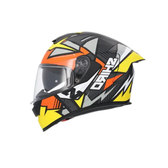 SHIRO RAPTOR PEGASUS Moto Integrali Caschi Giallo Arancia Grigio Opaco 