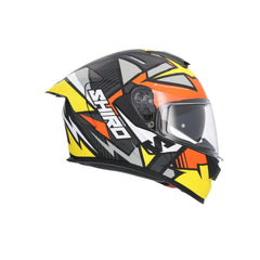 SHIRO RAPTOR PEGASUS CASCHI INTEGRALI MOTO GIALLO ARANCIA GRIOGIO OPACO