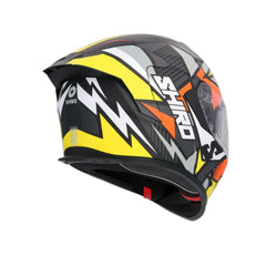 SHIRO RAPTOR PEGASUS CASCHI INTEGRALI MOTO GIALLO ARANCIA GRIOGIO OPACO